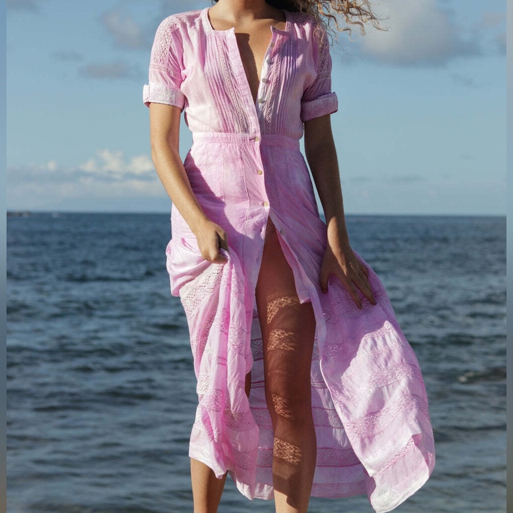 LOVESHACKFANCY EDIE TIE DYE DRESS XS NEW WITH TAGS